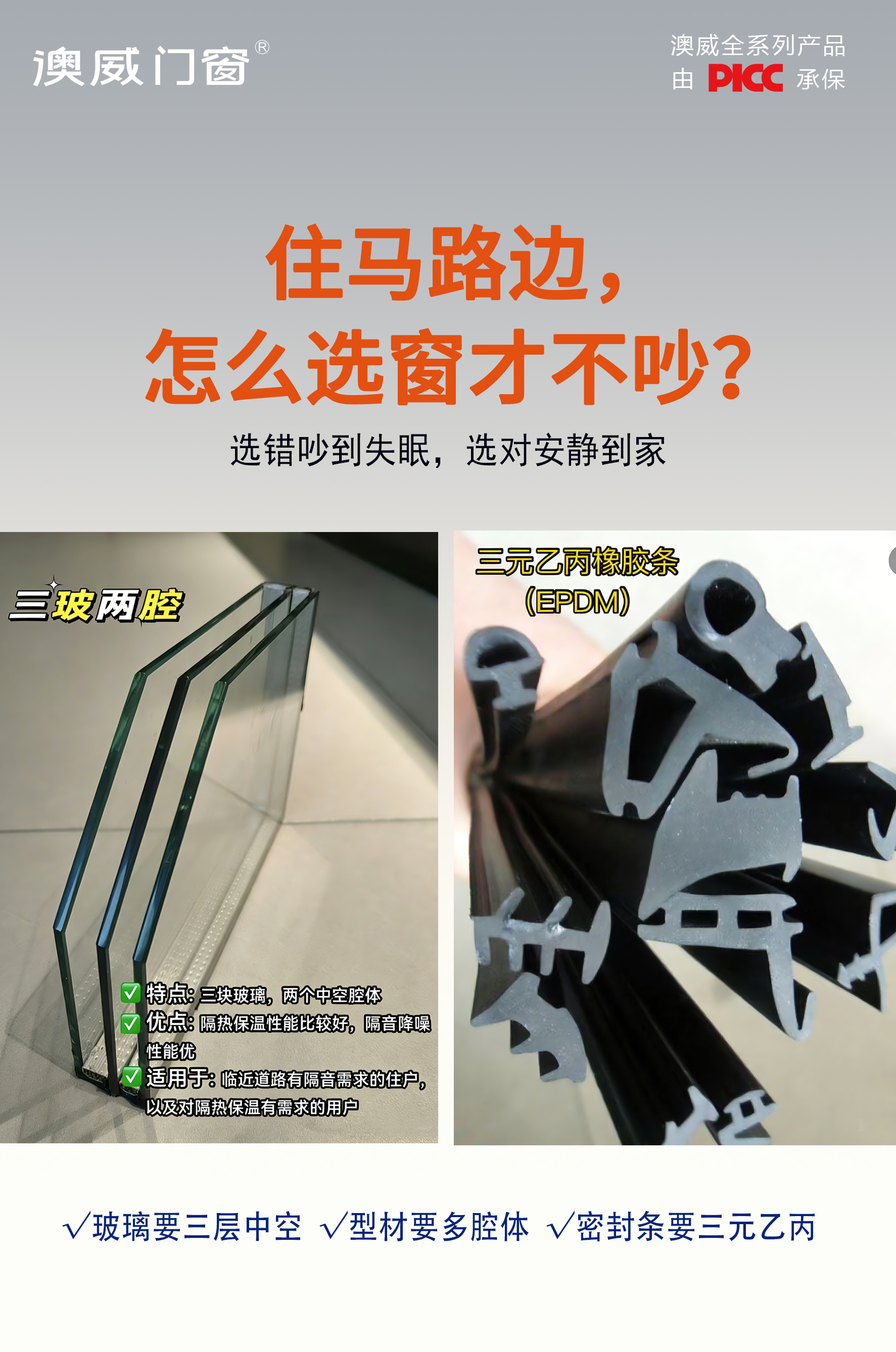 住馬路邊，窗戶怎么選才不吵